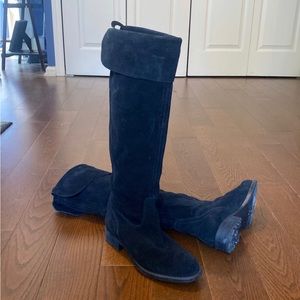 Franco Sarto Black Leather Boots